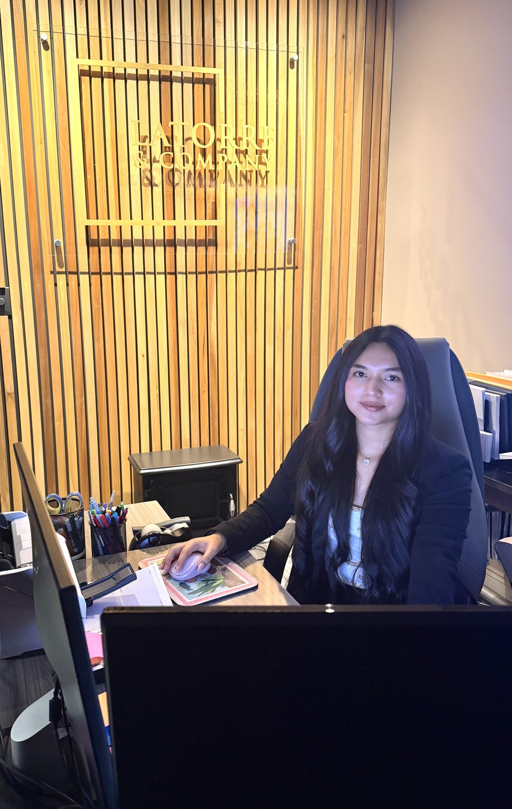 Latorre & Company team member at the Matthews office reception